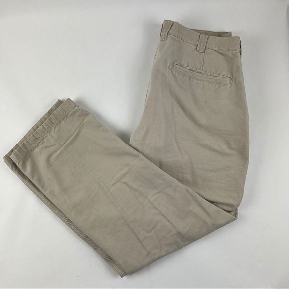 Columbia Pants Mens 36x32 Light Khaki Flat Front - Picture 1 of 9